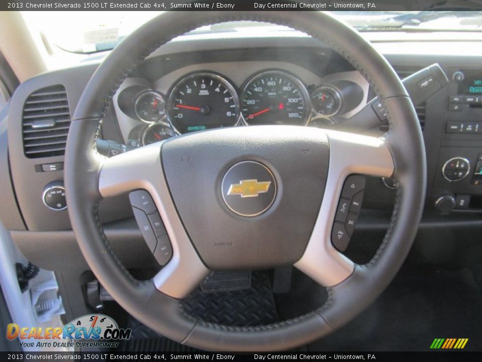 2013 Chevrolet Silverado 1500 LT Extended Cab 4x4 Summit White / Ebony Photo #15