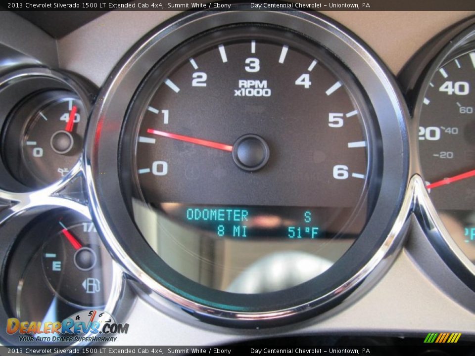 2013 Chevrolet Silverado 1500 LT Extended Cab 4x4 Summit White / Ebony Photo #20