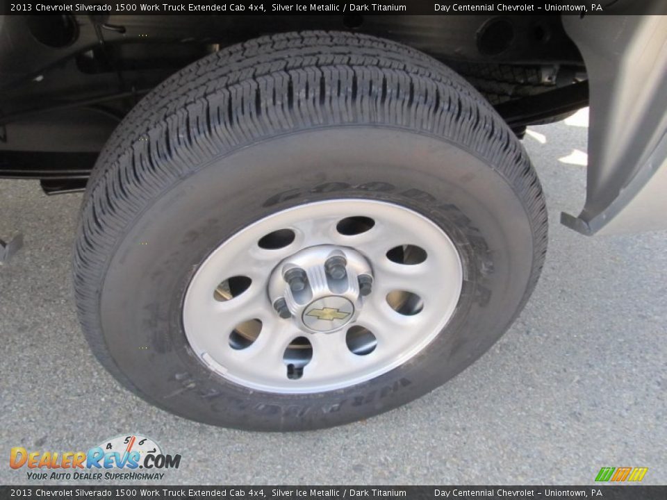 2013 Chevrolet Silverado 1500 Work Truck Extended Cab 4x4 Silver Ice Metallic / Dark Titanium Photo #3