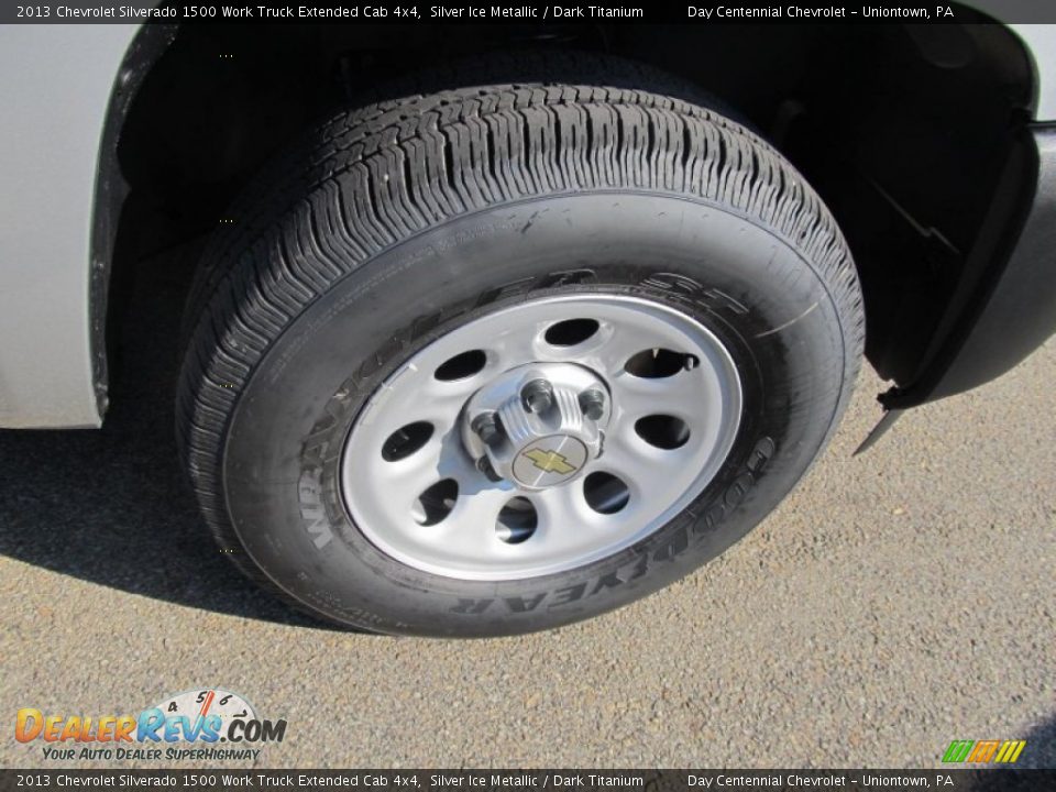 2013 Chevrolet Silverado 1500 Work Truck Extended Cab 4x4 Silver Ice Metallic / Dark Titanium Photo #8