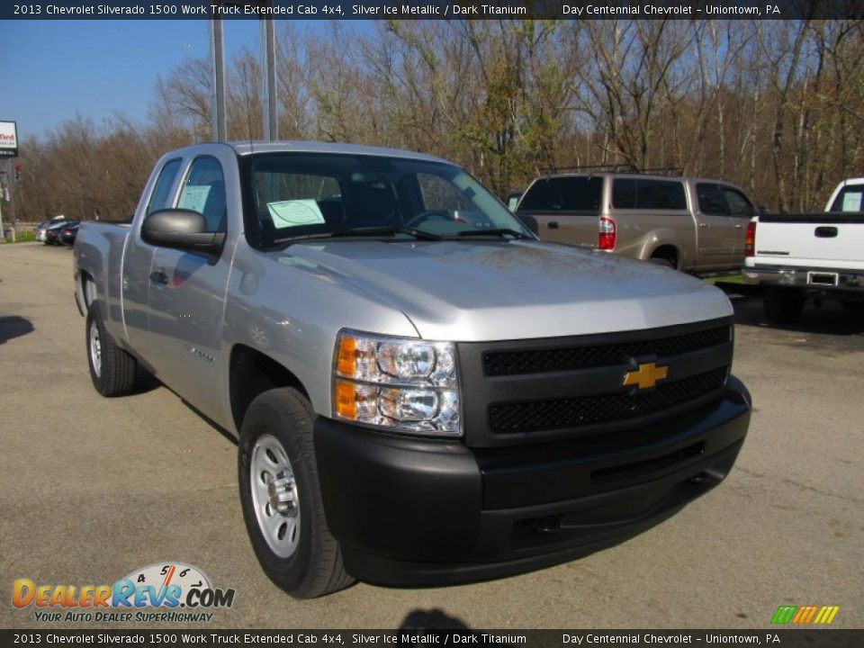 2013 Chevrolet Silverado 1500 Work Truck Extended Cab 4x4 Silver Ice Metallic / Dark Titanium Photo #9