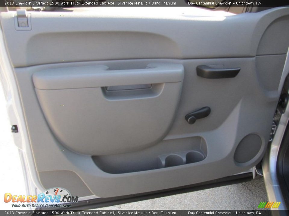 2013 Chevrolet Silverado 1500 Work Truck Extended Cab 4x4 Silver Ice Metallic / Dark Titanium Photo #11