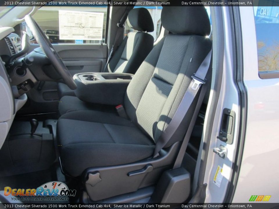 2013 Chevrolet Silverado 1500 Work Truck Extended Cab 4x4 Silver Ice Metallic / Dark Titanium Photo #12