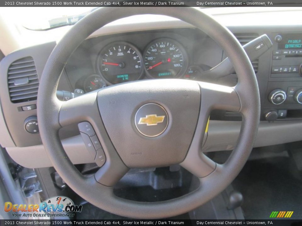 2013 Chevrolet Silverado 1500 Work Truck Extended Cab 4x4 Silver Ice Metallic / Dark Titanium Photo #16