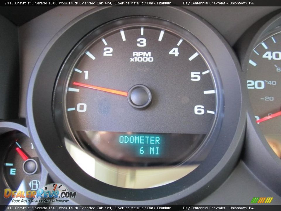 2013 Chevrolet Silverado 1500 Work Truck Extended Cab 4x4 Silver Ice Metallic / Dark Titanium Photo #20
