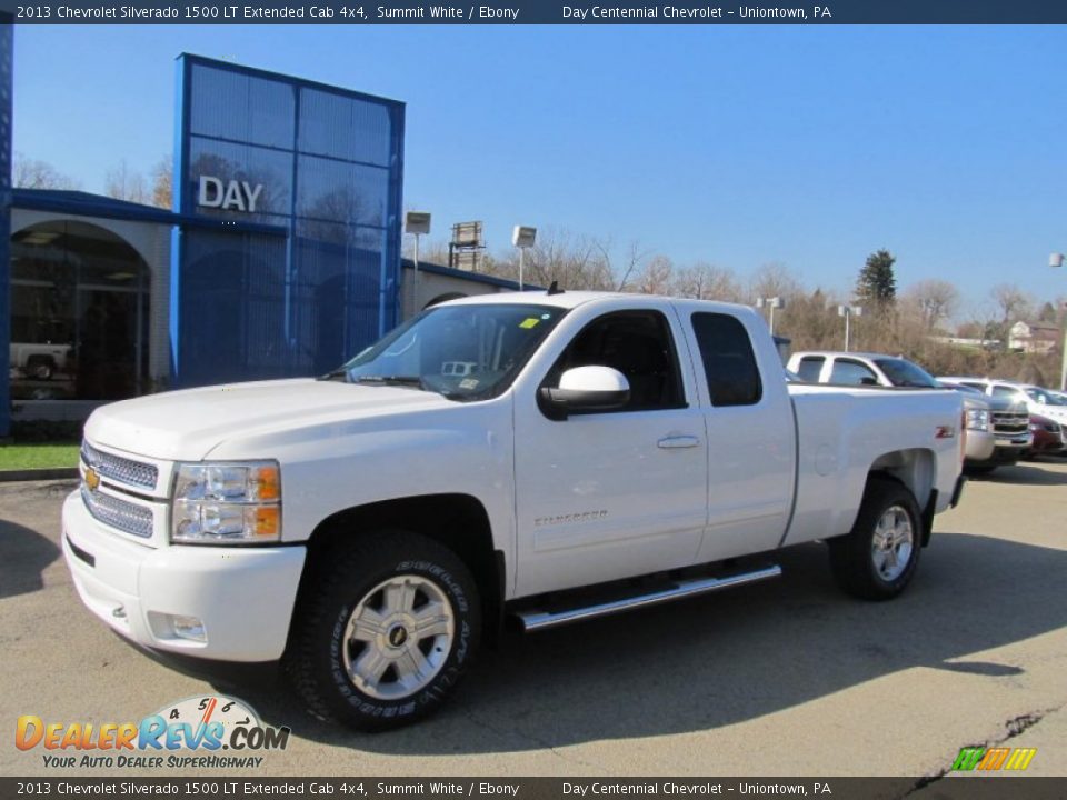 2013 Chevrolet Silverado 1500 LT Extended Cab 4x4 Summit White / Ebony Photo #1