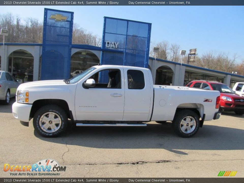 2013 Chevrolet Silverado 1500 LT Extended Cab 4x4 Summit White / Ebony Photo #2