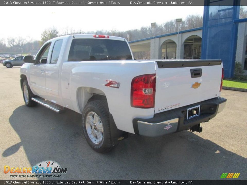 2013 Chevrolet Silverado 1500 LT Extended Cab 4x4 Summit White / Ebony Photo #4