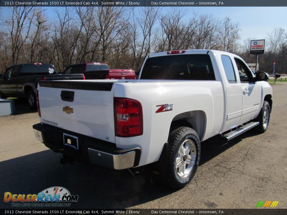 2013 Chevrolet Silverado 1500 LT Extended Cab 4x4 Summit White / Ebony Photo #7