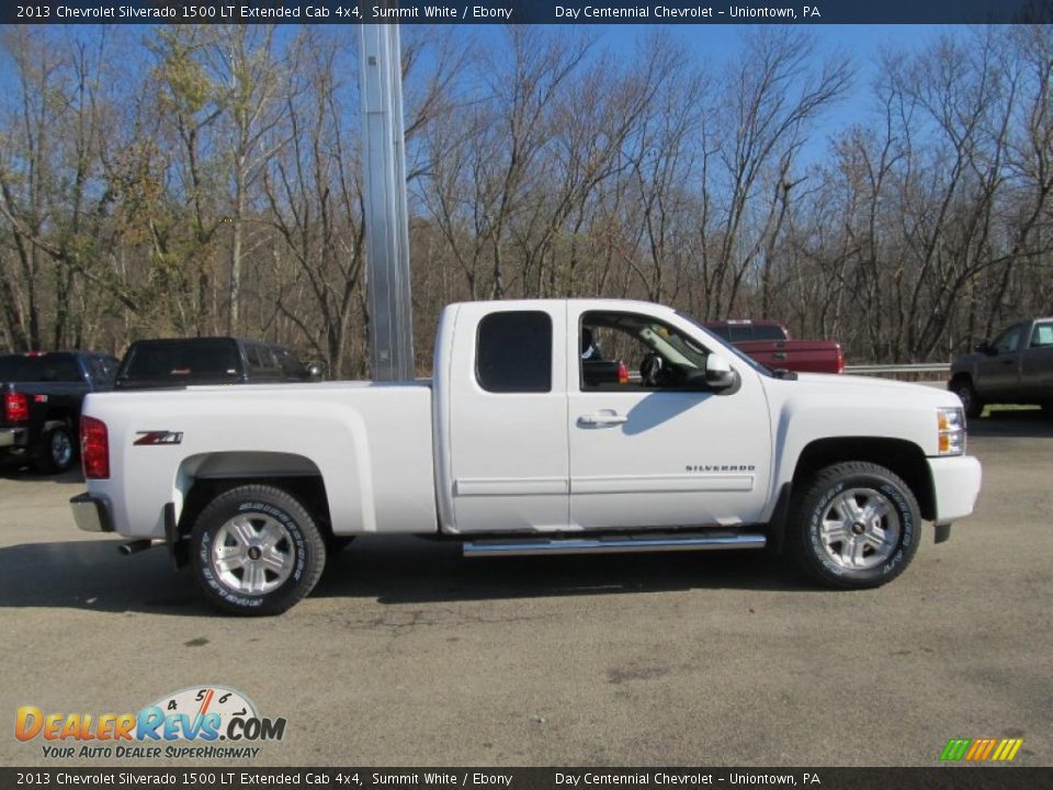 2013 Chevrolet Silverado 1500 LT Extended Cab 4x4 Summit White / Ebony Photo #8