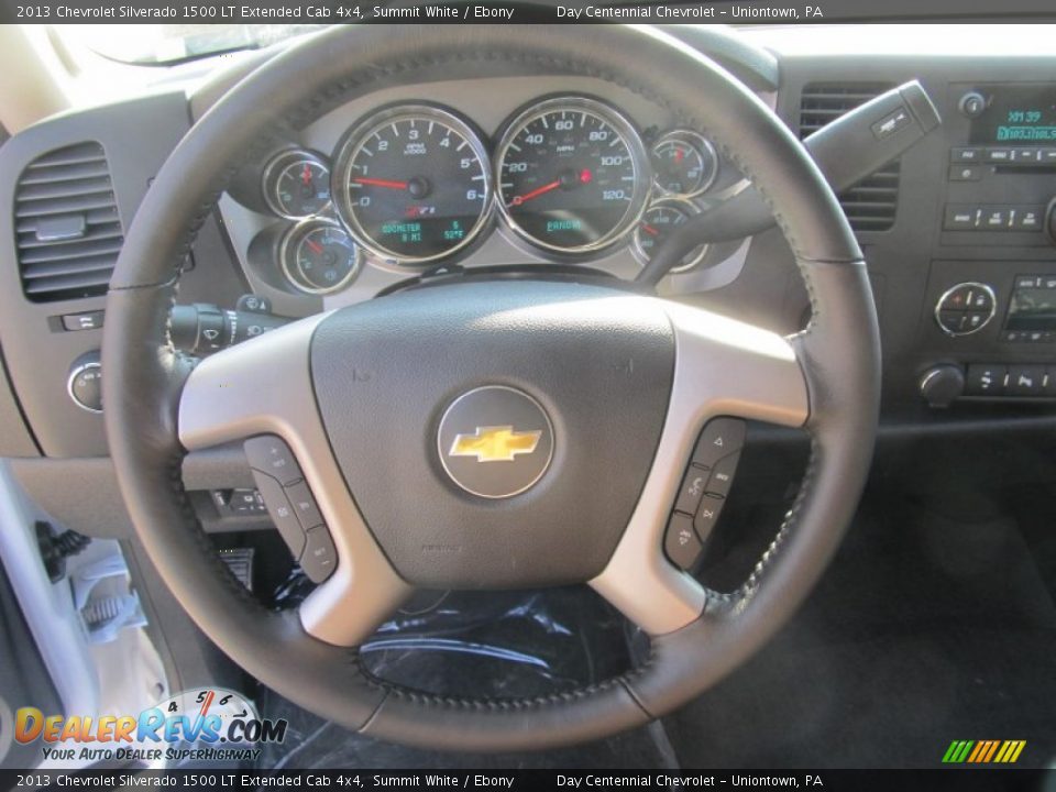 2013 Chevrolet Silverado 1500 LT Extended Cab 4x4 Summit White / Ebony Photo #15