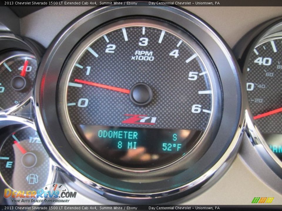 2013 Chevrolet Silverado 1500 LT Extended Cab 4x4 Summit White / Ebony Photo #20