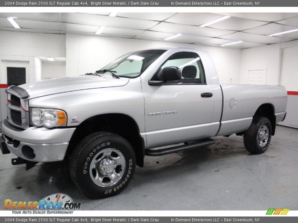 2004 Dodge Ram 2500 SLT Regular Cab 4x4 Bright Silver Metallic / Dark Slate Gray Photo #7