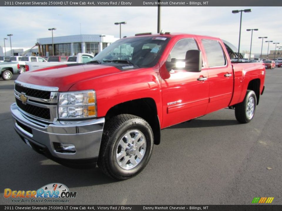 2011 Chevrolet Silverado 2500HD LT Crew Cab 4x4 Victory Red / Ebony Photo #3