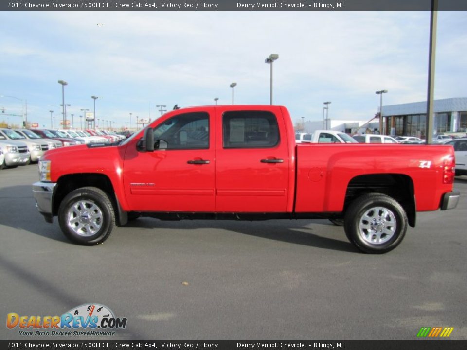 2011 Chevrolet Silverado 2500HD LT Crew Cab 4x4 Victory Red / Ebony Photo #4