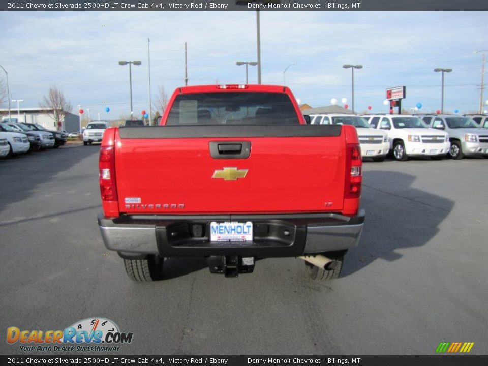 2011 Chevrolet Silverado 2500HD LT Crew Cab 4x4 Victory Red / Ebony Photo #6