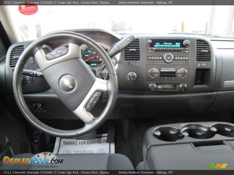 2011 Chevrolet Silverado 2500HD LT Crew Cab 4x4 Victory Red / Ebony Photo #13