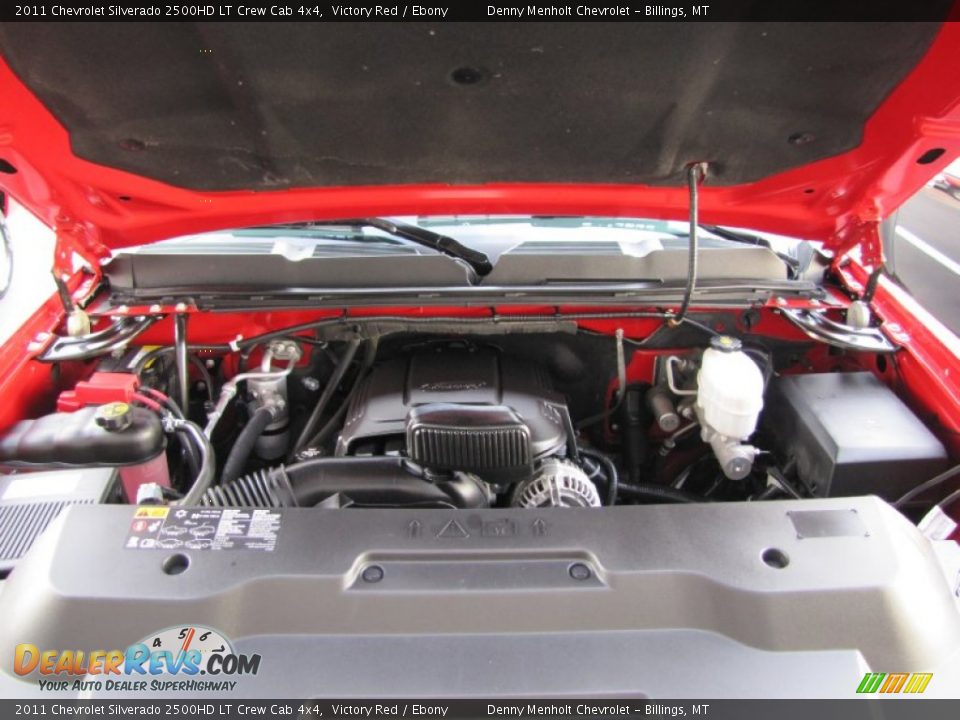 2011 Chevrolet Silverado 2500HD LT Crew Cab 4x4 Victory Red / Ebony Photo #28