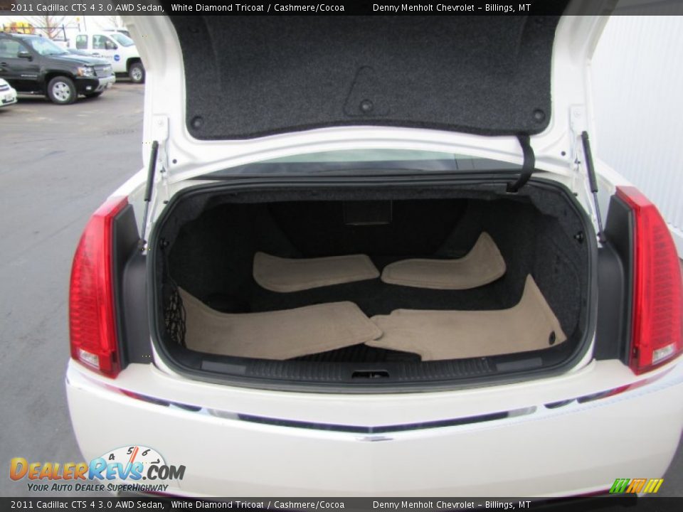 2011 Cadillac CTS 4 3.0 AWD Sedan White Diamond Tricoat / Cashmere/Cocoa Photo #9