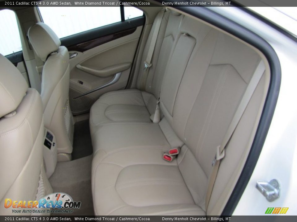 2011 Cadillac CTS 4 3.0 AWD Sedan White Diamond Tricoat / Cashmere/Cocoa Photo #10