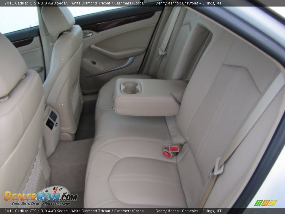 2011 Cadillac CTS 4 3.0 AWD Sedan White Diamond Tricoat / Cashmere/Cocoa Photo #11