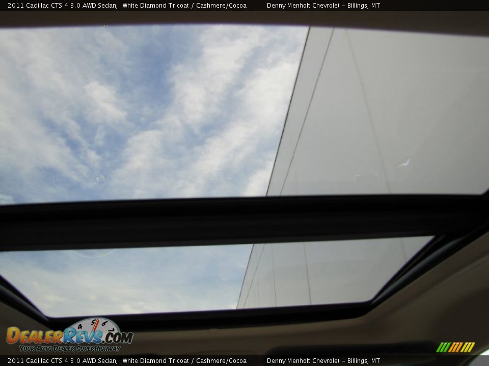 2011 Cadillac CTS 4 3.0 AWD Sedan White Diamond Tricoat / Cashmere/Cocoa Photo #13
