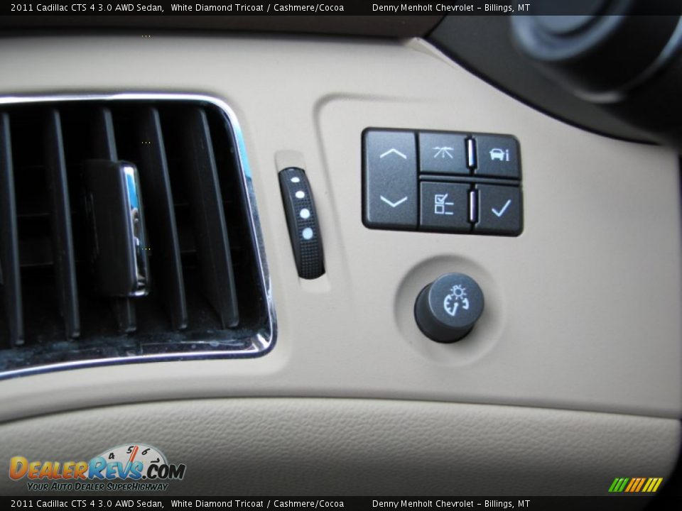 2011 Cadillac CTS 4 3.0 AWD Sedan White Diamond Tricoat / Cashmere/Cocoa Photo #19