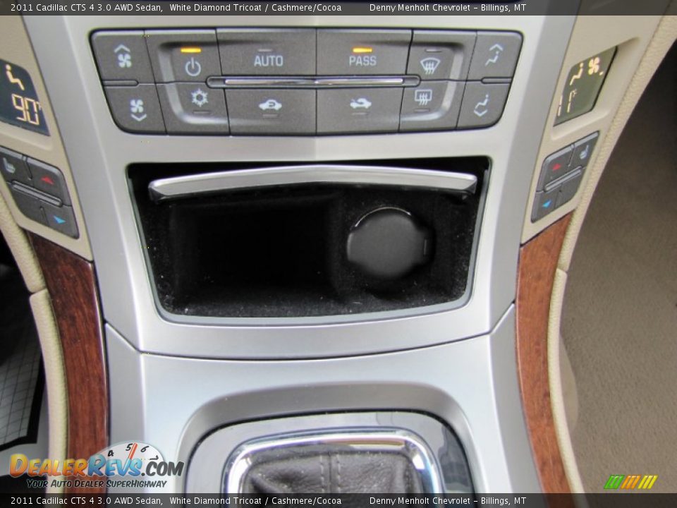 2011 Cadillac CTS 4 3.0 AWD Sedan White Diamond Tricoat / Cashmere/Cocoa Photo #25