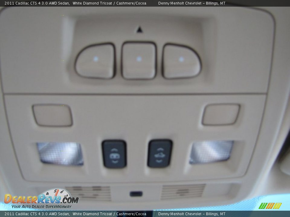2011 Cadillac CTS 4 3.0 AWD Sedan White Diamond Tricoat / Cashmere/Cocoa Photo #29