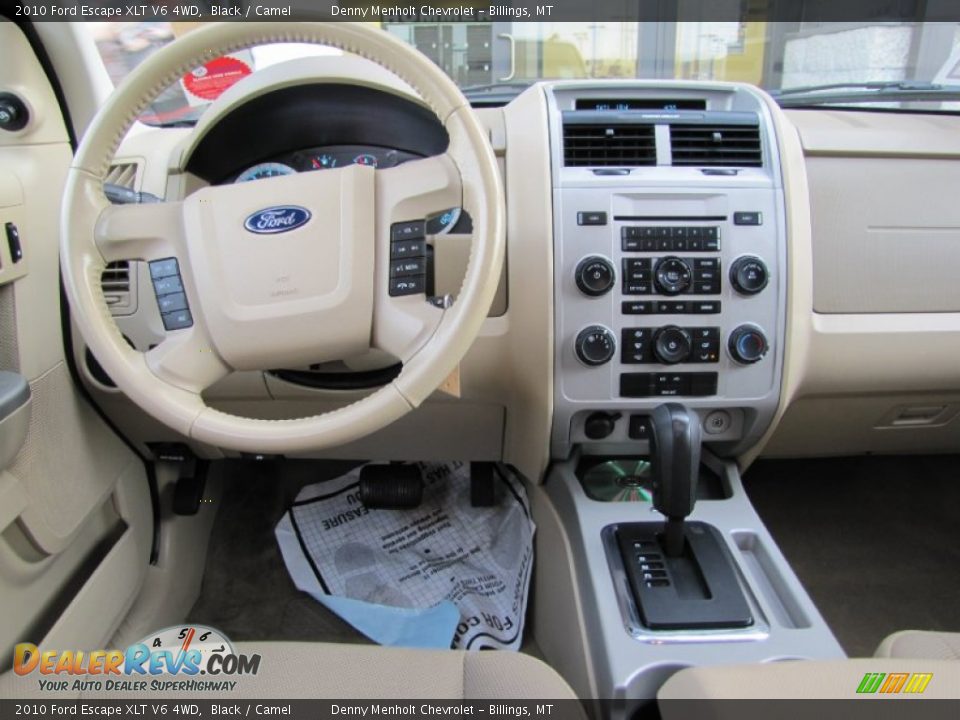 2010 Ford Escape XLT V6 4WD Black / Camel Photo #14