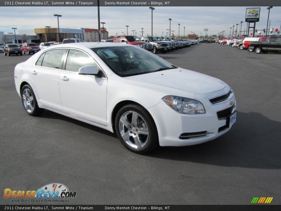 2011 Chevrolet Malibu LT Summit White / Titanium Photo #1