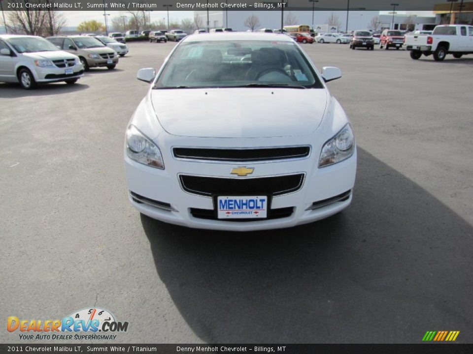 2011 Chevrolet Malibu LT Summit White / Titanium Photo #2