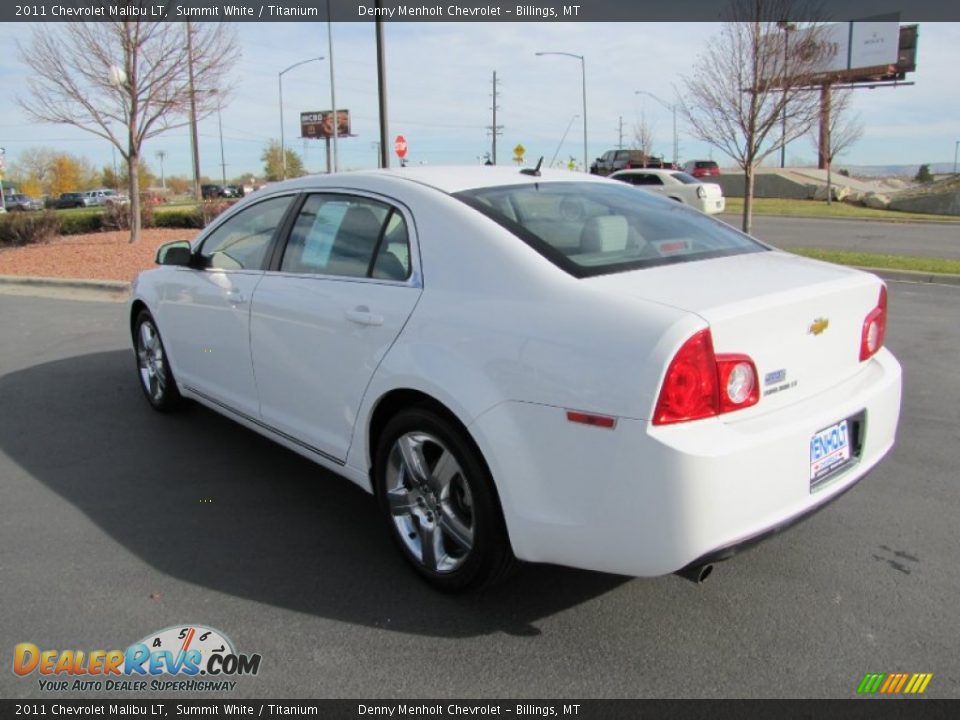 2011 Chevrolet Malibu LT Summit White / Titanium Photo #5