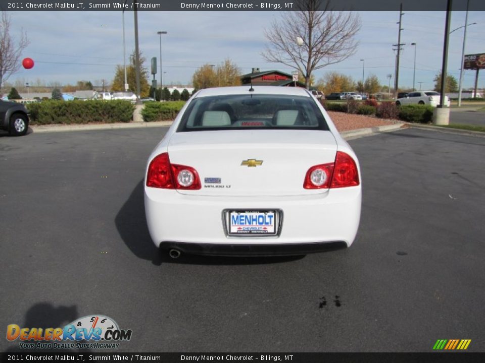 2011 Chevrolet Malibu LT Summit White / Titanium Photo #6