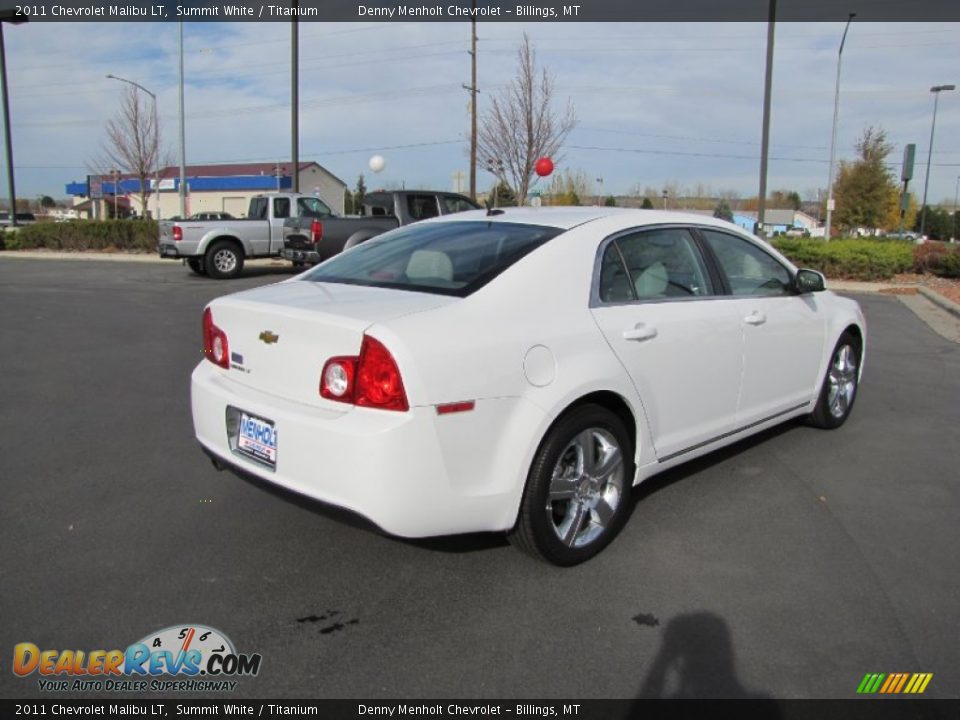 2011 Chevrolet Malibu LT Summit White / Titanium Photo #7