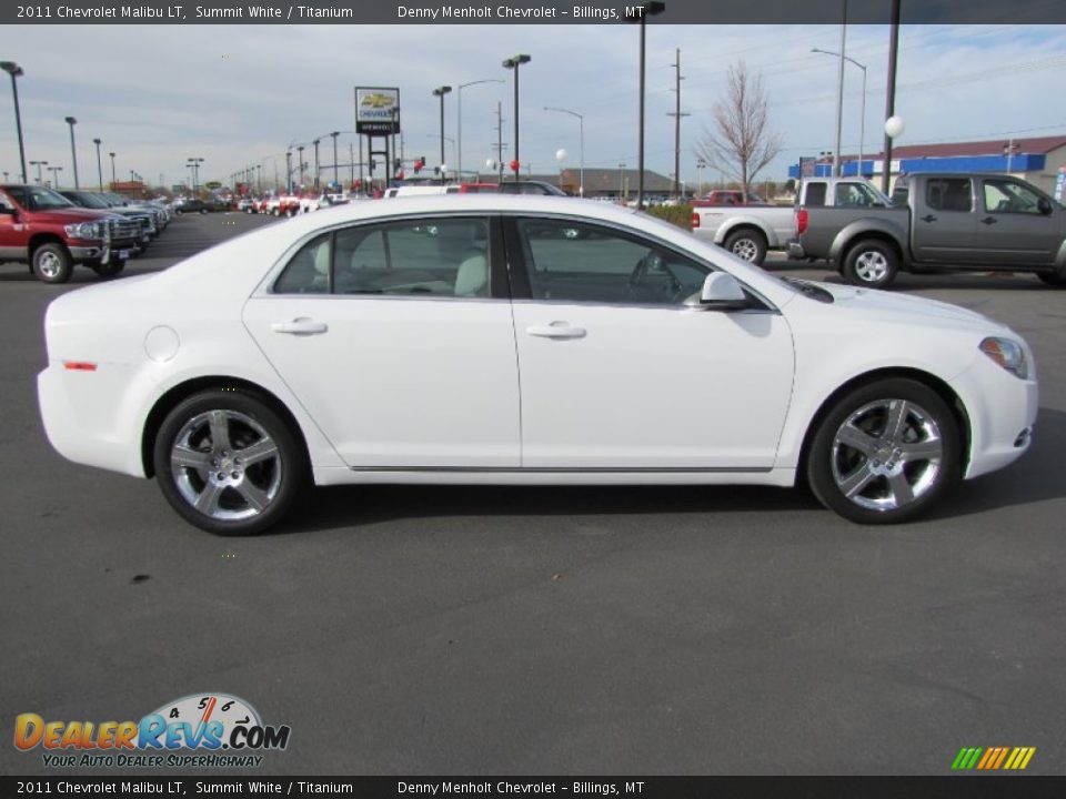 2011 Chevrolet Malibu LT Summit White / Titanium Photo #8