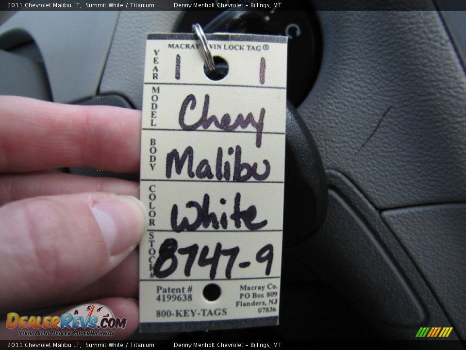 2011 Chevrolet Malibu LT Summit White / Titanium Photo #24