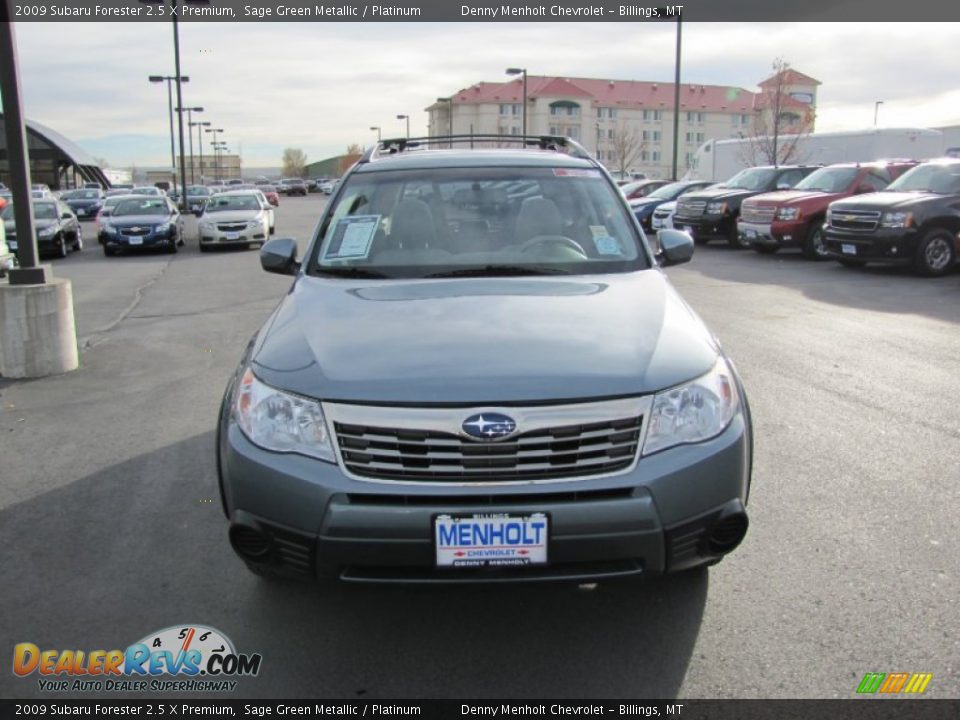 2009 Subaru Forester 2.5 X Premium Sage Green Metallic / Platinum Photo #2