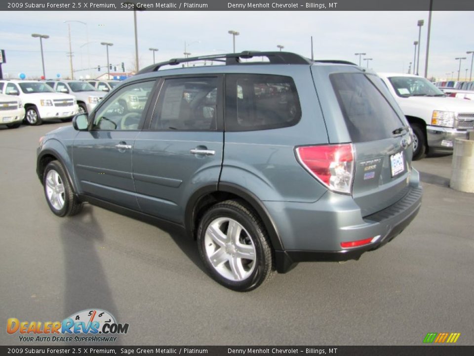 2009 Subaru Forester 2.5 X Premium Sage Green Metallic / Platinum Photo #5