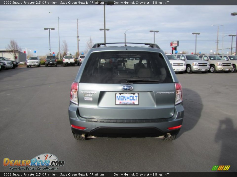 2009 Subaru Forester 2.5 X Premium Sage Green Metallic / Platinum Photo #6
