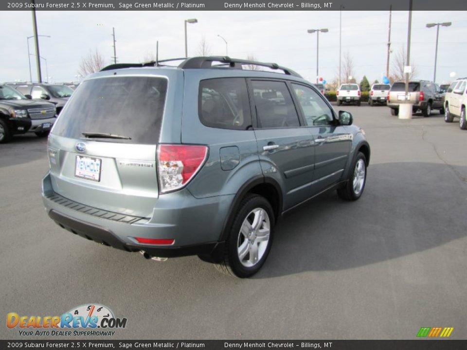 2009 Subaru Forester 2.5 X Premium Sage Green Metallic / Platinum Photo #7