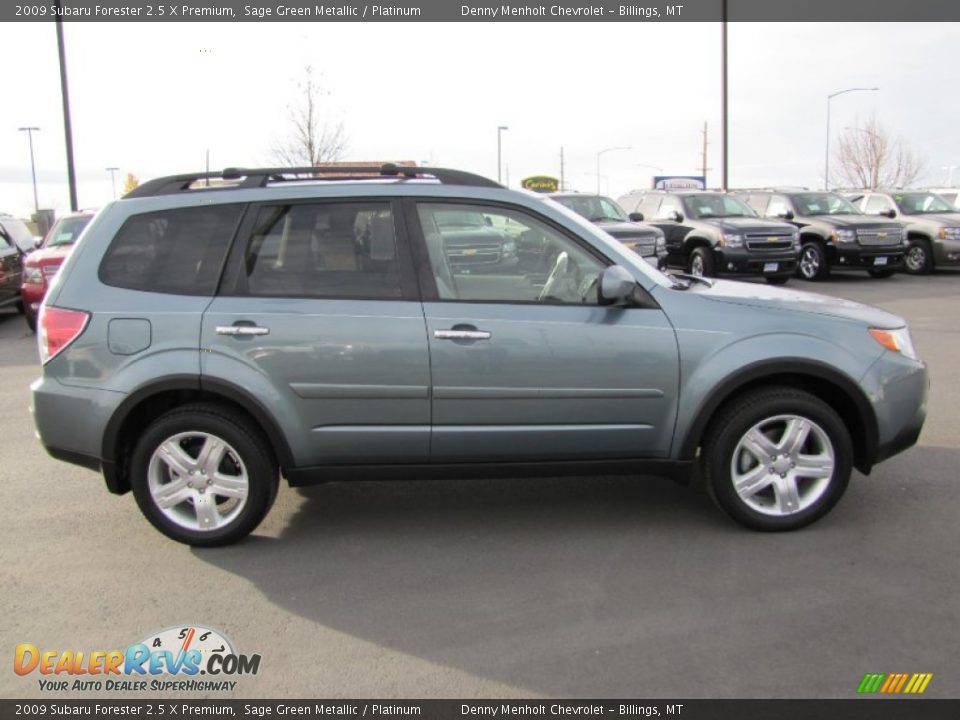 2009 Subaru Forester 2.5 X Premium Sage Green Metallic / Platinum Photo #8