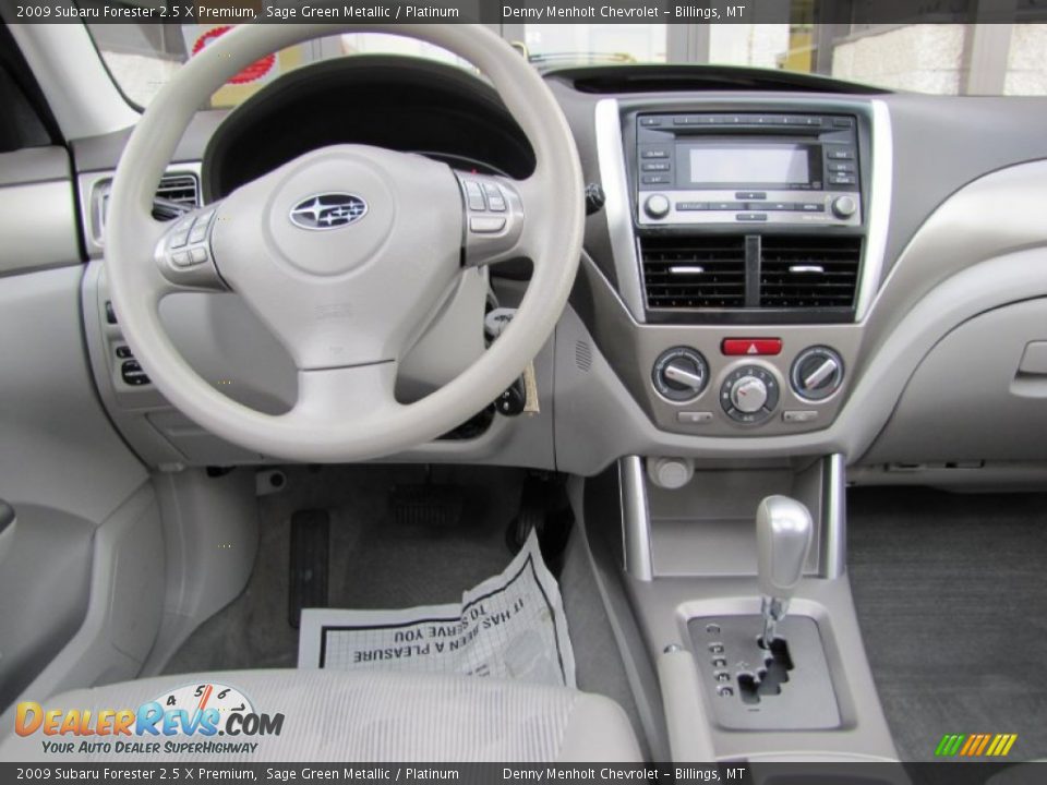 2009 Subaru Forester 2.5 X Premium Sage Green Metallic / Platinum Photo #15