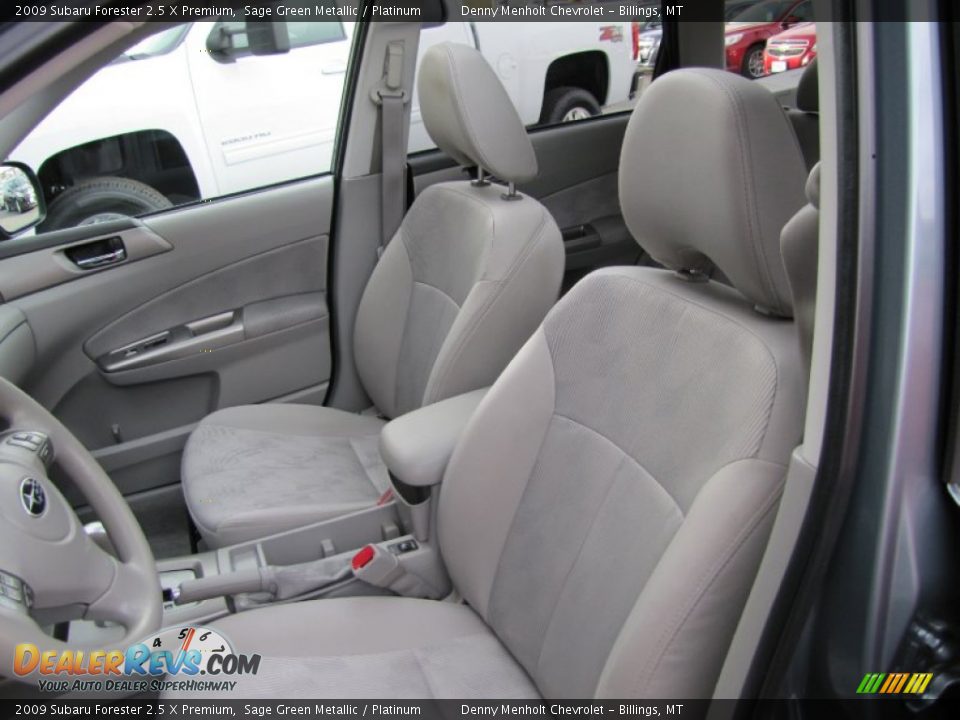 2009 Subaru Forester 2.5 X Premium Sage Green Metallic / Platinum Photo #16