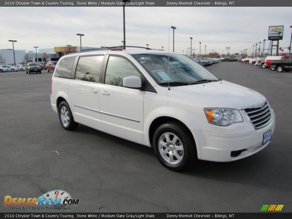 2010 Chrysler Town & Country Touring Stone White / Medium Slate Gray/Light Shale Photo #1