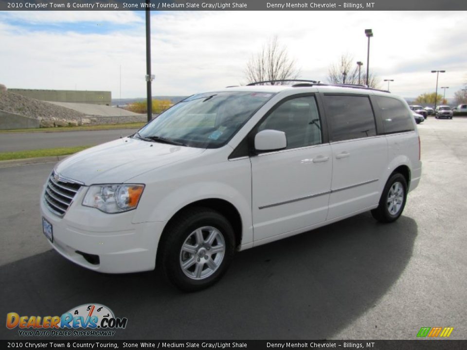 2010 Chrysler Town & Country Touring Stone White / Medium Slate Gray/Light Shale Photo #3