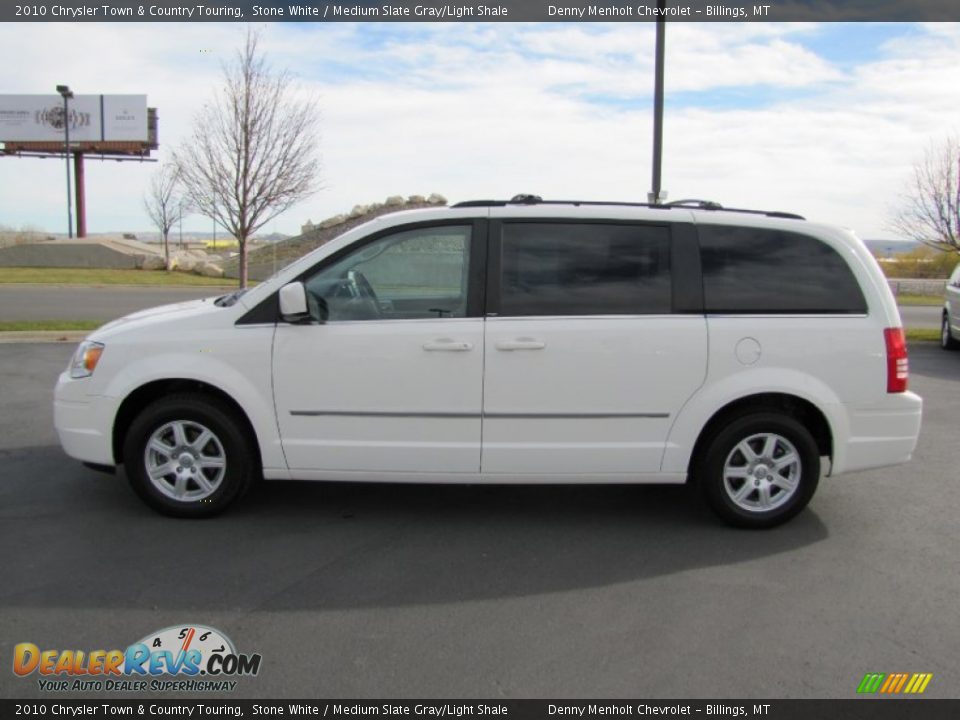2010 Chrysler Town & Country Touring Stone White / Medium Slate Gray/Light Shale Photo #4