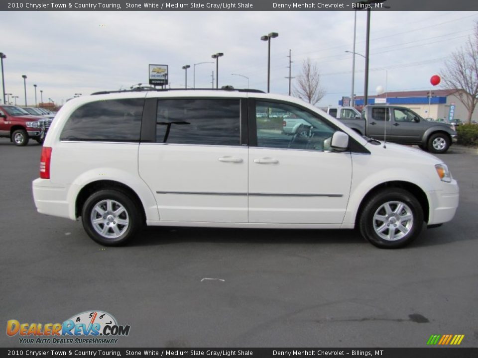 2010 Chrysler Town & Country Touring Stone White / Medium Slate Gray/Light Shale Photo #8