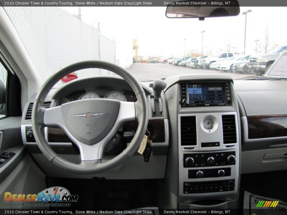 2010 Chrysler Town & Country Touring Stone White / Medium Slate Gray/Light Shale Photo #14