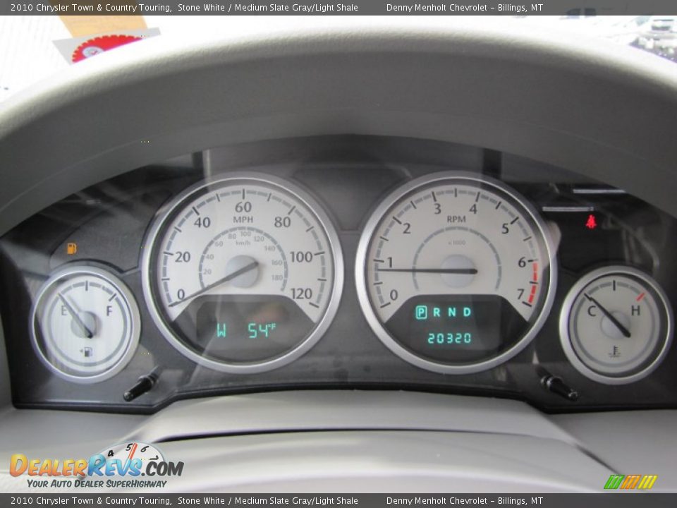 2010 Chrysler Town & Country Touring Stone White / Medium Slate Gray/Light Shale Photo #19